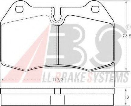 36958 ABS Колодка торм. BMW 7 ser. E38-8 ser. E31 передн. (пр-во ABS) 36958