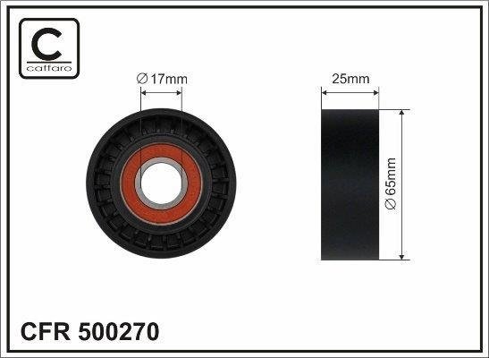 500270 CAFFARO Ролик п/клин. ремня PSA Berlingo 10-, C3/4/5, 208 500270 CAFFARO