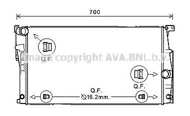 BW2447 AVA COOLING Радіатор системи охолодження BMW: 3-series 2.0 11.11- BW2447 AVA