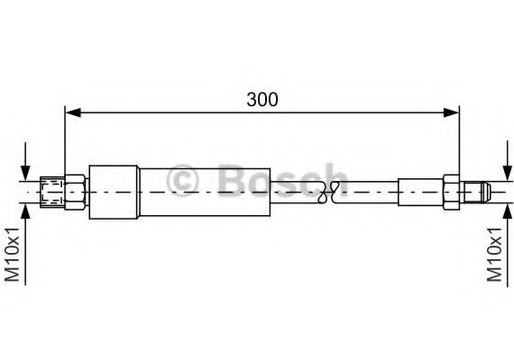 1987476074 BOSCH Шланг торм.пер.bmw 3-серии e30,e60,e65 326мм 1987476074 BOSCH