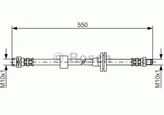 1987481056 BOSCH Гальмівний шланг BOSCH