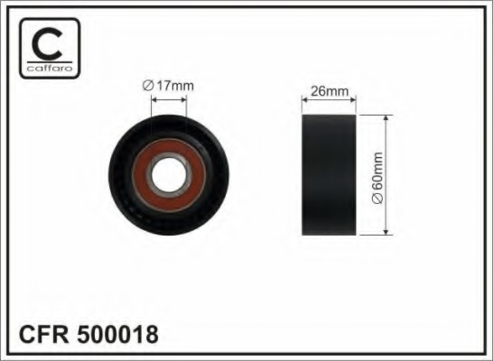 500018 CAFFARO Натягувач пасу мех.