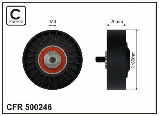 500246 CAFFARO Ролик п/клин. ремня PSA Jumper, Boxer 2.5TDI -02 500246 CAFFARO