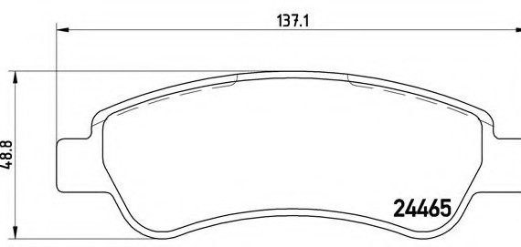 P61091 BREMBO (Германия) Колодки зад peugeot boxer platformchassis 0410=> P61091 BREMBO