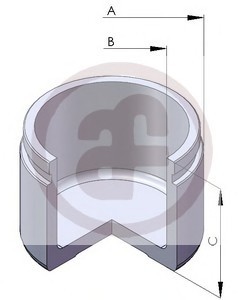 Поршень переднего суппорта (54x44,35mm) D02598 AUTOFREN SIENSA