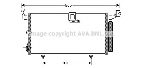 TO5384D AVA COOLING Радиатор кондиционера LEXUS: RX (XU1) 300 V6 97-03 TO5384D AVA