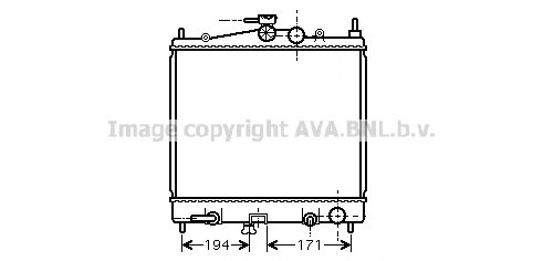 DNA2248 AVA COOLING Радиатор NISSAN MICRA / NOTE 1.0-1.6 A/T 03-/06- DNA2248 AVA