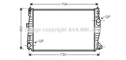 ALA2101 AVA COOLING Радиатор ALFA ROMEO 159 1.8-3.2/1.9D-2.4TD 05-11 ALA2101 AVA