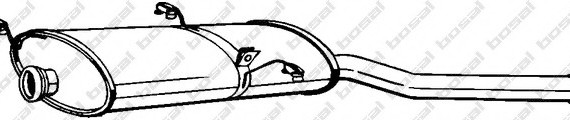 135235 BOSAL,Bosal Benelux N.V. ГЛУШНИК CITROEN XSARA 1.9D/1.9TD/2.0HDi 99-04 135235 BOSAL