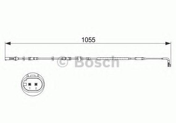 1987473506 BOSCH Гальмівні аксесуари (Датчик зносу колодки) BOSCH