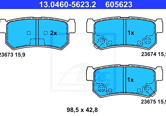 Колодки гальмівні дискові, к-кт