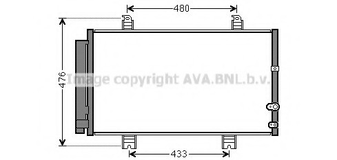 Фото радіатор кондиционера TOYOTA: GS350 3.5 03.12- TO5662D AVA TO5662D AVA COOLING TO5662D AVA COOLING Радіатор кондиционера TOYOTA: GS350 3.5 03.12- TO5662D AVA