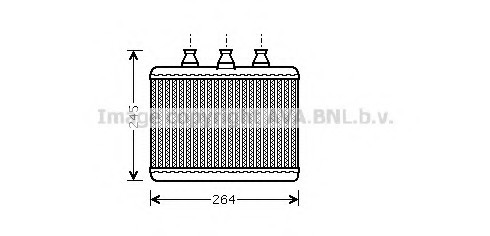 BWA6271 AVA COOLING Радиатор отопителя BMW 7 3.0-6.0/3.0D-4.5D 01- BWA6271 AVA