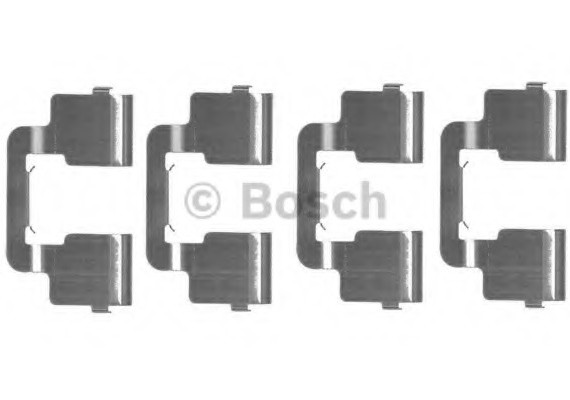 Фото гальмівні аксесуари (Монтажний комп-кт колодки) BOSCH 1987474458 BOSCH 1987474458 BOSCH Гальмівні аксесуари (Монтажний комп-кт колодки) BOSCH