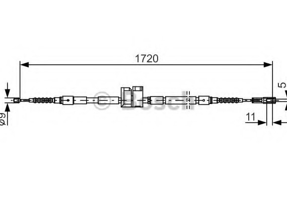1987477882 BOSCH Гальмівний трос BOSCH