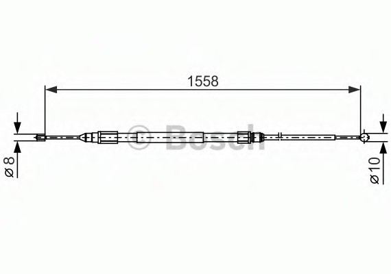 Фото гальмівний трос BOSCH 1987482368 BOSCH 1987482368 BOSCH Гальмівний трос BOSCH