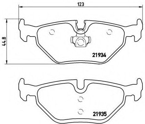 P71006 BREMBO (Германия) Комплект гальмівних колодок дискове гальмо P71006 BREMBO