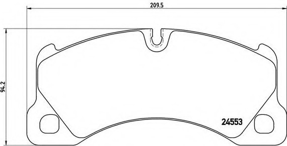 P65017 BREMBO (Германия) Колодки vw touareg 7la, 7l6, 7l7 1104-0510 P65017 BREMBO