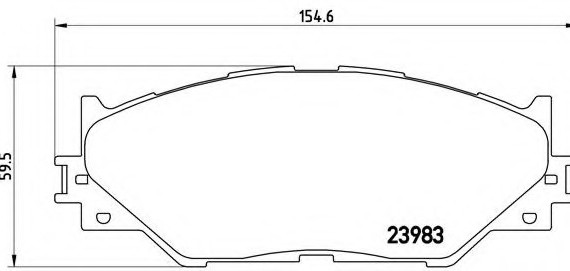 P83074 BREMBO (Германия) Комплект гальмівних колодок дискове гальмо P83074 BREMBO