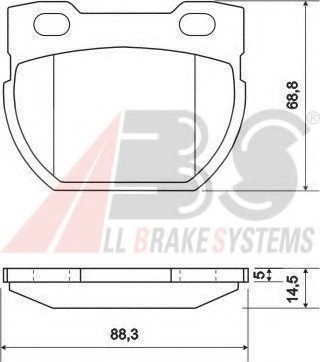Подвеска, рычаг независимой подвески колеса 36939 A.B.S.