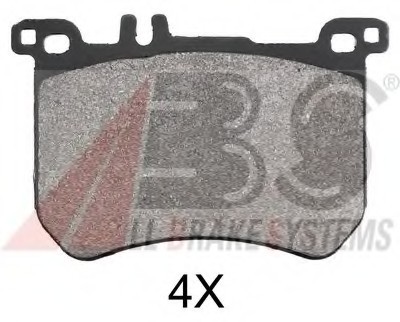 37955 ABS Комплект гальмівних колодок, дискове гальмо 37955 A.B.S.