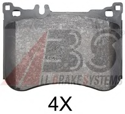 37952 ABS Комплект тормозных колодок, дисковый тормоз 37952 A.B.S.
