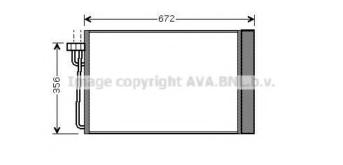 BWA5267D AVA COOLING Конденсор 7-serie E65 / E66 * Petrol 10/01- BWA5267D AVA