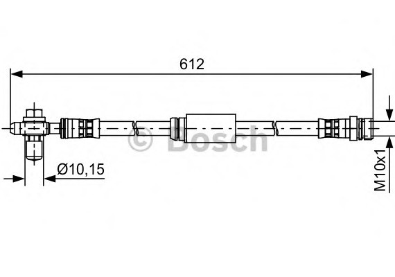 1987481631 BOSCH Шланг гальм. передній