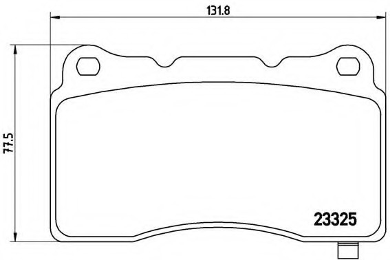 P09004 BREMBO (Германия) К-т гальм. колодок FR CAD CTS 5.7 V8 05-07 P09004 BREMBO