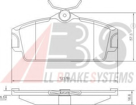 37046 ABS Гальмівні колодки пер. Nissan Almera 00-/Primera 91-02 (TRW)