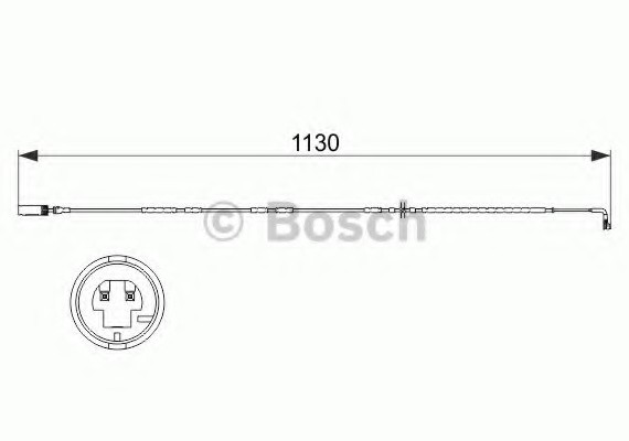 1987473505 BOSCH Гальмівні аксесуари (Датчик зносу колодки) BOSCH