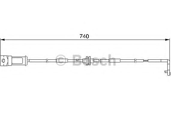 1987474934 BOSCH Сигналізатор, знос гальмівних колодок 1987474934 BOSCH