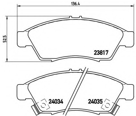 P79014 BREMBO (Германия) Колодки suzuki liana estate er 1001-1207 P79014 BREMBO