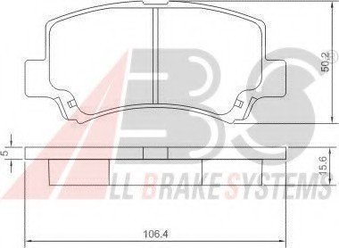 37086 ABS Колодка гальм. SUZUKI WAGON R передн. (пр-во ABS) 37086