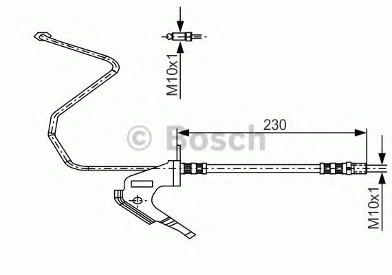 1987481161 BOSCH Гальмівний шланг BOSCH