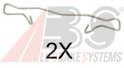 1755Q ABS Комплектуючі, колодки дискового тормоза 1755Q A.B.S.