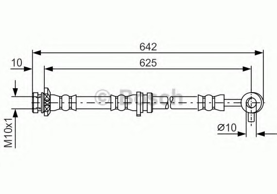 1987481572 BOSCH Гальмівний шланг BOSCH
