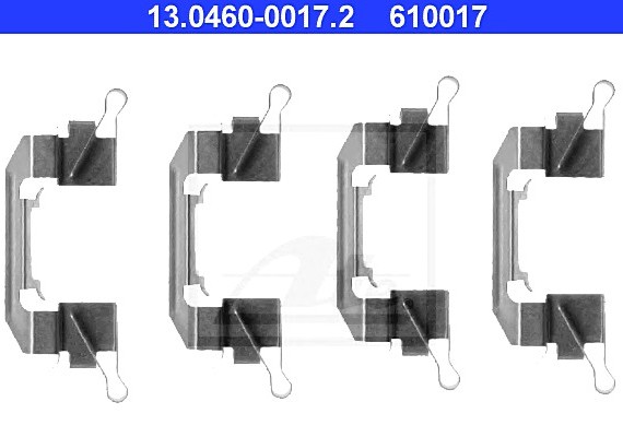 13046000172 Ate Комплект монтажный тормозных колодок 13046000172 ATE