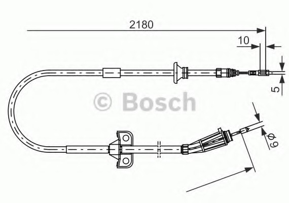 1987477248 BOSCH Гальмівний трос BOSCH