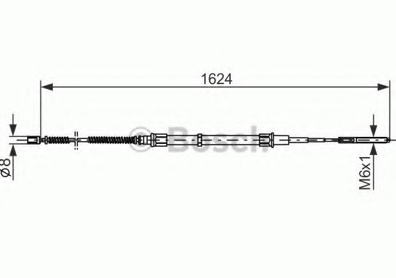 Фото трос, стояночная тормозная система 1987477407 BOSCH 1987477407 BOSCH 1987477407 BOSCH Трос, стояночная тормозная система 1987477407 BOSCH