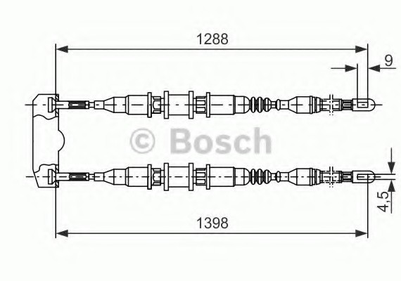 1987477258 BOSCH Гальмівний трос BOSCH
