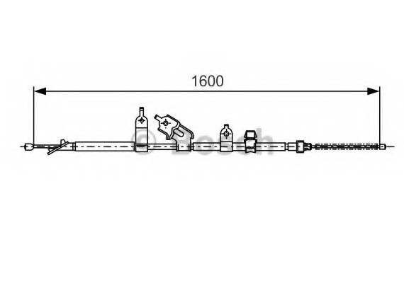 1987477090 BOSCH Трос, стояночная тормозная система 1987477090 BOSCH