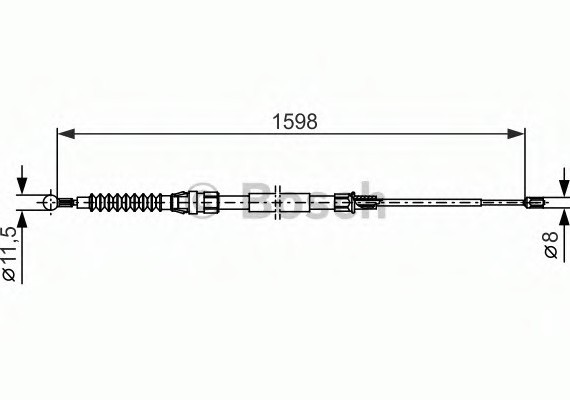 Трос, стояночная тормозная система 1987482379 BOSCH