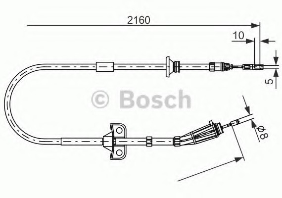 Фото трос, стояночная тормозная система 1987482284 BOSCH 1987482284 BOSCH 1987482284 BOSCH Трос, стояночная тормозная система 1987482284 BOSCH