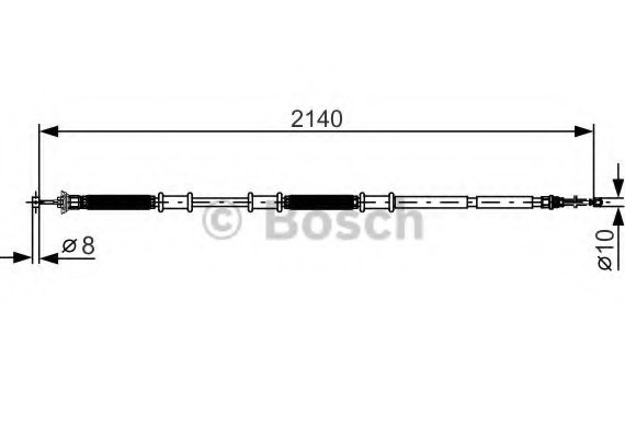 1987482287 BOSCH Трос, стояночная тормозная система 1987482287 BOSCH