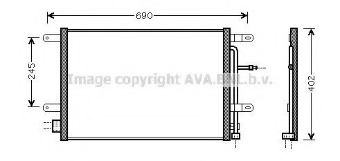 AI5238 AVA COOLING Радіатор кодиціонера