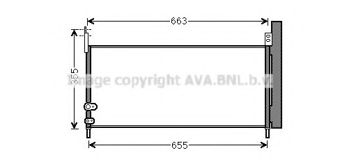 TO5576D AVA COOLING Радіатор кондиціонера Toyota Prius 1,8 hybrid 09> (TO5576D) AVA