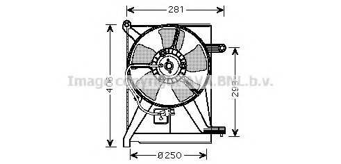 DW7510 AVA COOLING ВЕНТИЛЯТОР РАДІАТОРА CHEVROLET LANOS +AC DW7510 AVA