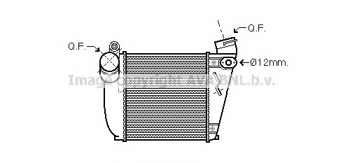 AIA 4354 AVA COOLING Интеркулер [OE. 1J0.145.803 N] 189*183*64 D=66 AVA