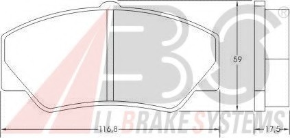 36578 ABS Колодки тормозные перед FORD TRANSIT 36578 A.B.S.